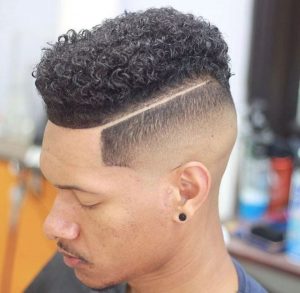 hightop curls with fade