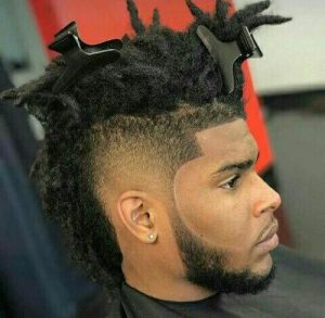 Kinky Dread with Mohawk and Fade