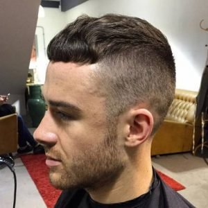 wavy casear with high undercut