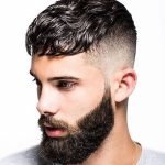 wavy on top caesar with fade