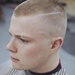 Buzz Cut With Hard part