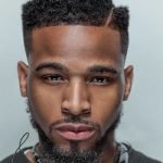 Natural Curls With Hard Part