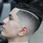 hard part haircut for wavy hair