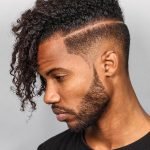 long curls razor line undercut