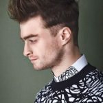 quiff style with side fringe undercut