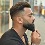 tapered sculpted beard