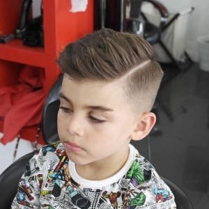 Side Part With Skin Fade