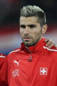 blonde spiked haircut valon behrami