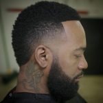 taper fade short afro