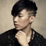 Mens Korean Hairstyles – Asymmetric Bangs and Deep Tramlines