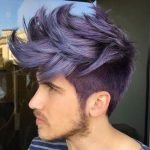 Punk Hairstyles for Men – Spiked Lilac Hair