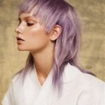 Punk Hairstyles for Women – Lavender Hair with Statement Bangs