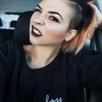 Punk Hairstyles for Women – Undercut with Bold Blorange Ombre