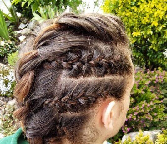 French Braids Men Styles fishtail-and-french-braid-style