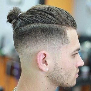 bun-mid-fade-haircut
